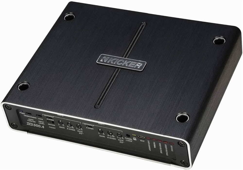 最終価格　kicker IQ 500.4 マルチアンプ　ハイエンド 最終価格 kicker IQ 500.4 マルチアンプ ハイエンド KICKER